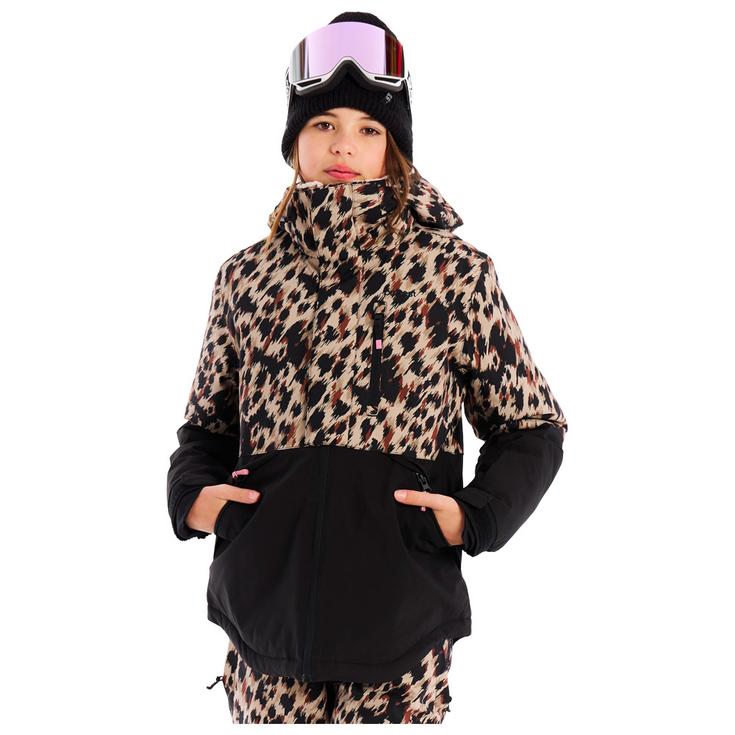 Protest Blouson Ski Prtleopart Junior Snow Jacket Bamboo Beige Présentation