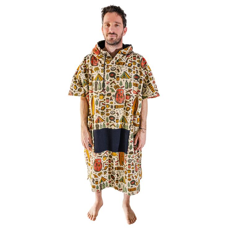 All-In Poncho Surf V-Poncho Men Beach Crew Surf Camp Présentation