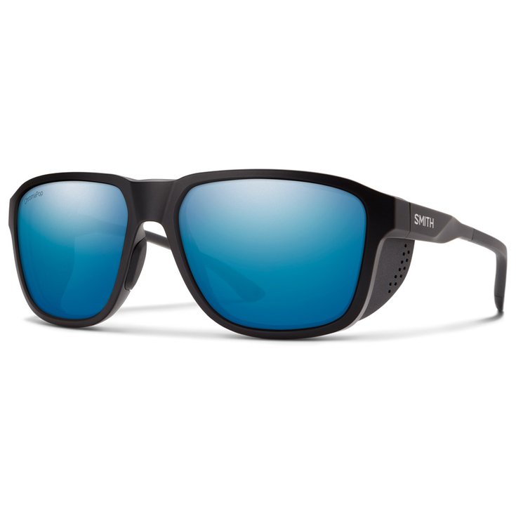 Smith Lunettes de soleil Embark Matte Black Chromapop Polarized Blue Mirror Présentation