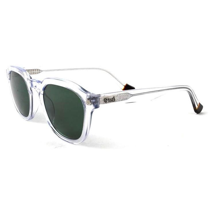 Binocle Eyewear Lunettes de soleil James Transparent Brillant Green Polarized Présentation