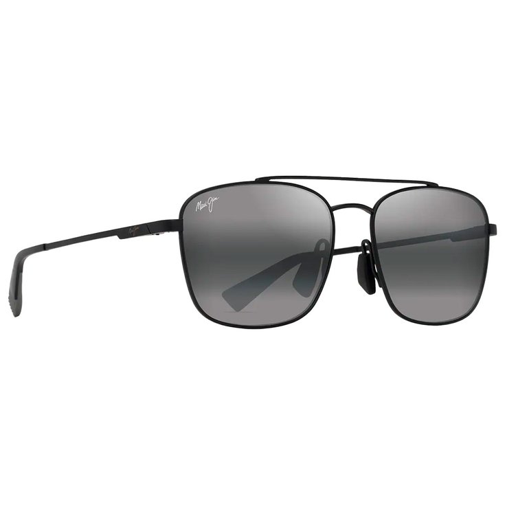 Maui Jim Lunettes de soleil Pîwai Asian Fit Noir Mat Gris Neutral Grey MauiPure Présentation
