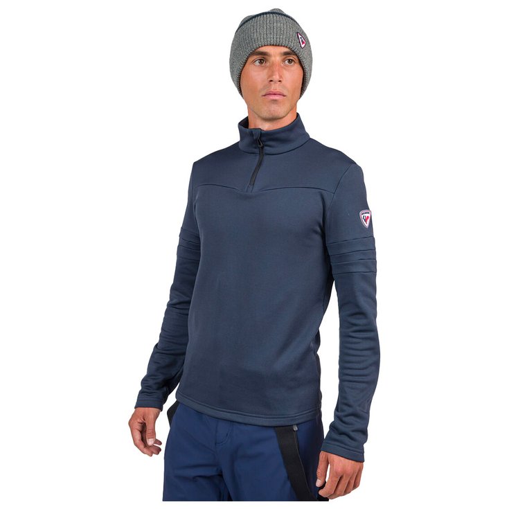 Rossignol Sous-vêtement technique Resort 1/2 Zip Dark Navy Présentation