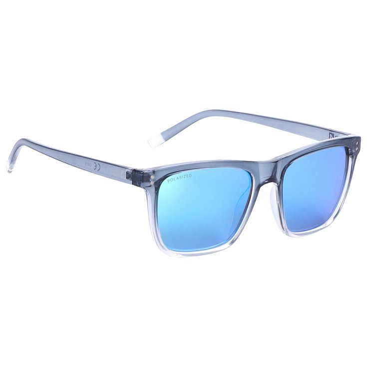 AZR Lunettes de soleil Brad Crystal Bleue Crystal Vernie Polarisant Multicouche Bleu Présentation