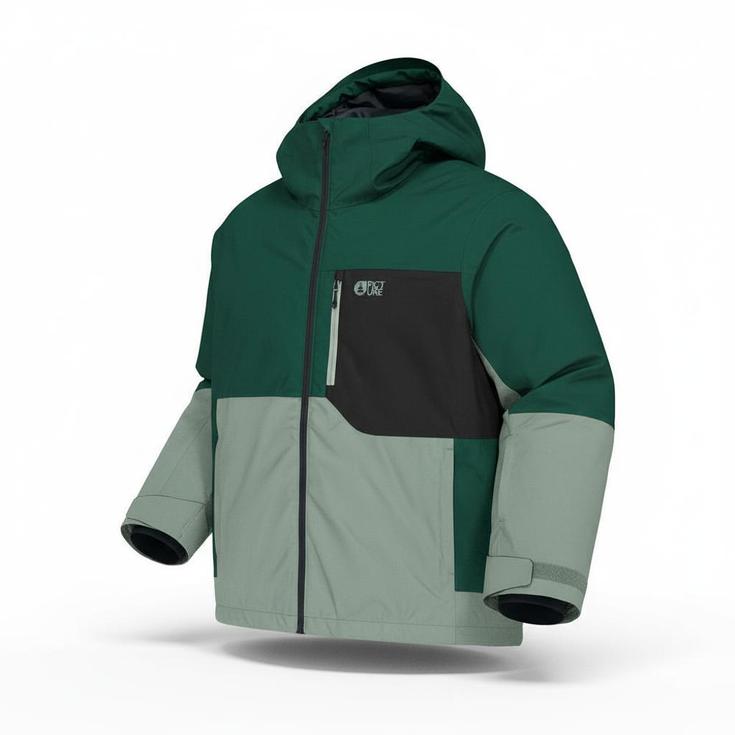 Picture Blouson Ski Nitric Ponderosa Pine Laurel Wreath Black Présentation