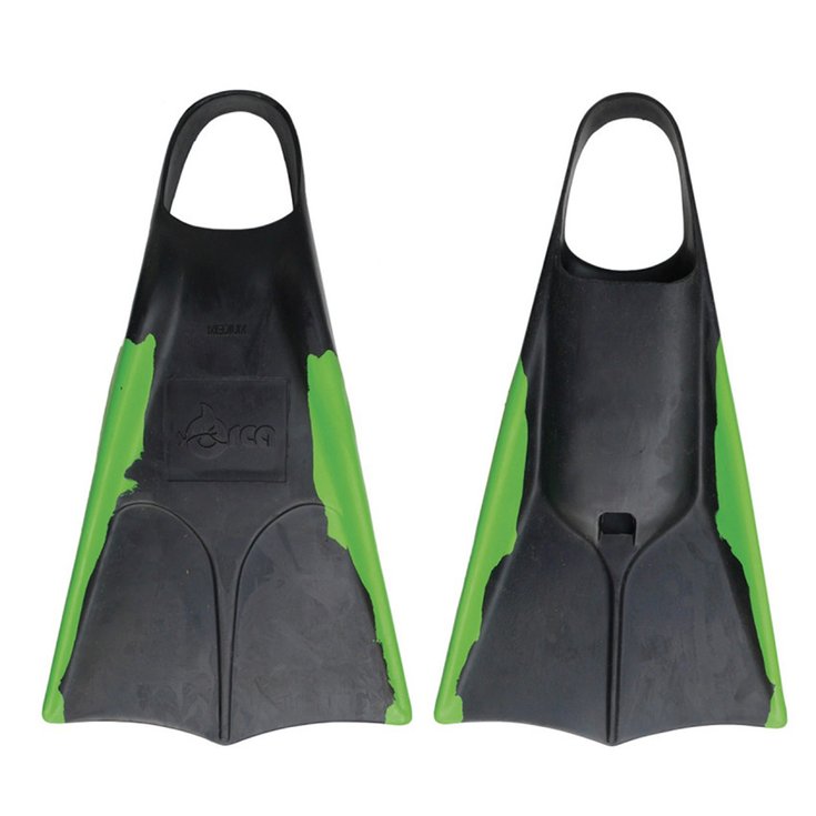 Orca Palmes Bodyboard Fins - Black / Lime Présentation