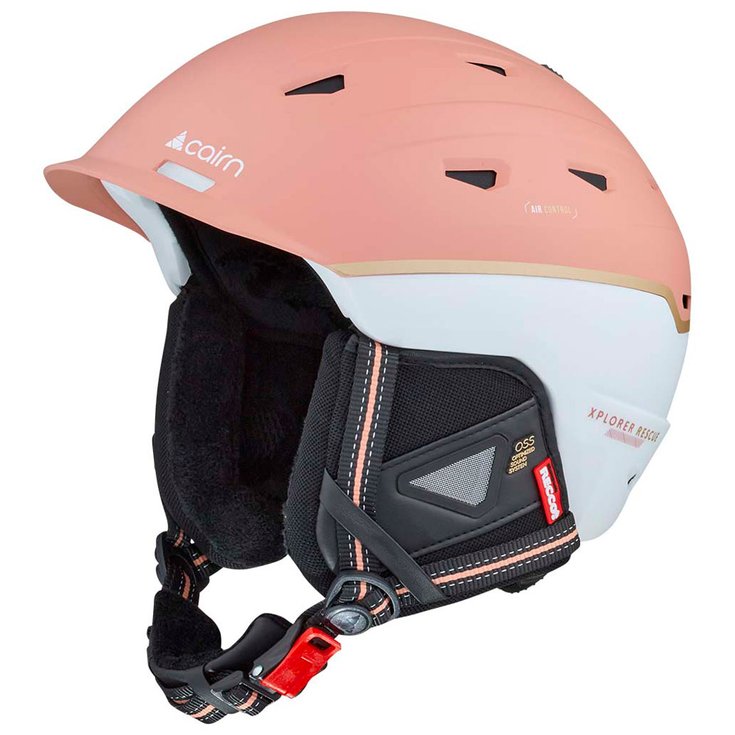 Cairn Casque Xplorer Rescue Mat Peach Champagne Présentation