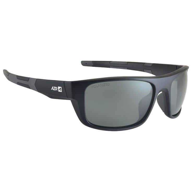 AZR Lunettes de soleil River Mat Noir Gris Polarized Présentation