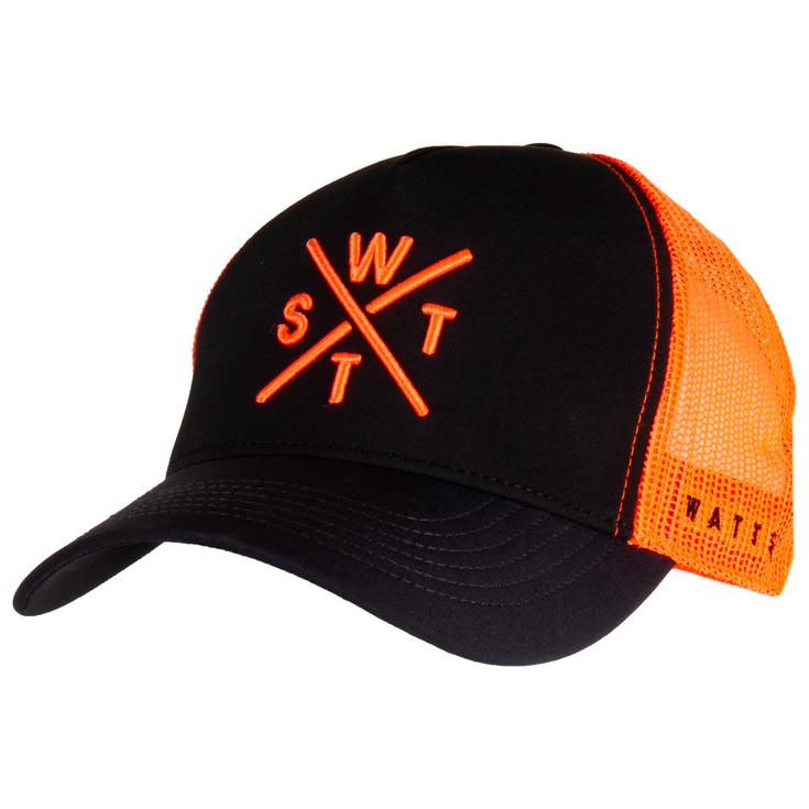Watts Casquettes R-Tribe Cap Black Fluo Orange Présentation