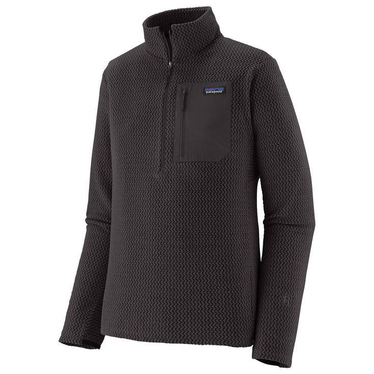 Patagonia Polaire M's R1 Air Zip Neck Black Présentation