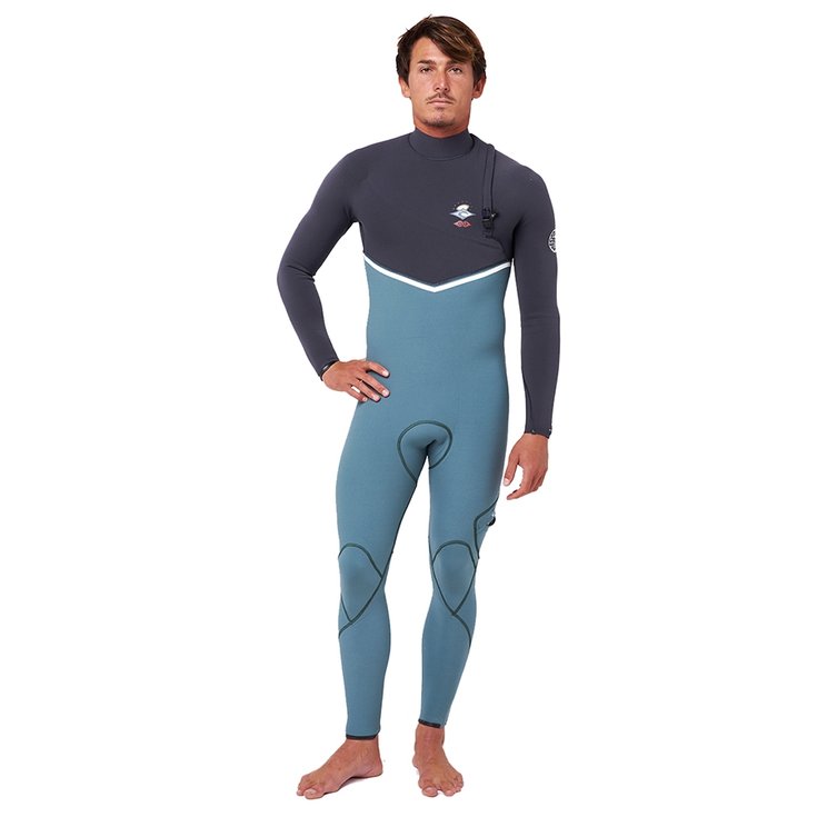 Rip Curl Combinaison Intégrale Manches Longues E-Bomb Pro Zip Free 3/2 - Muted Green Dos