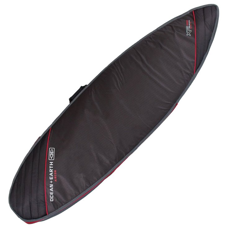 Ocean And Earth Housse Surf Aircon Shortboard Bag Black / Red Présentation
