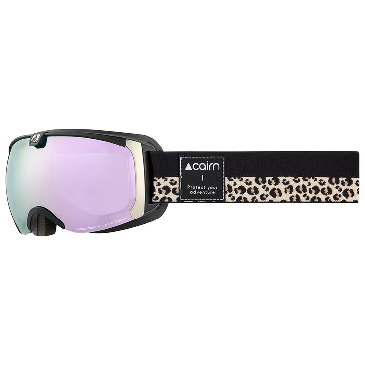 Cairn Masque de Ski Pearl Mat Black Leopard Présentation