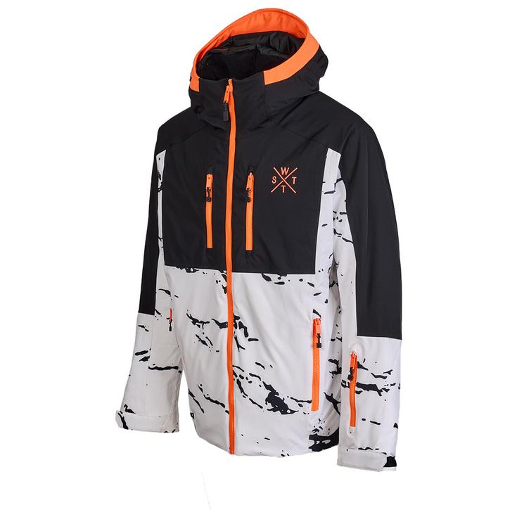 Watts Blouson Ski Blow Minimal Camo Blue Présentation