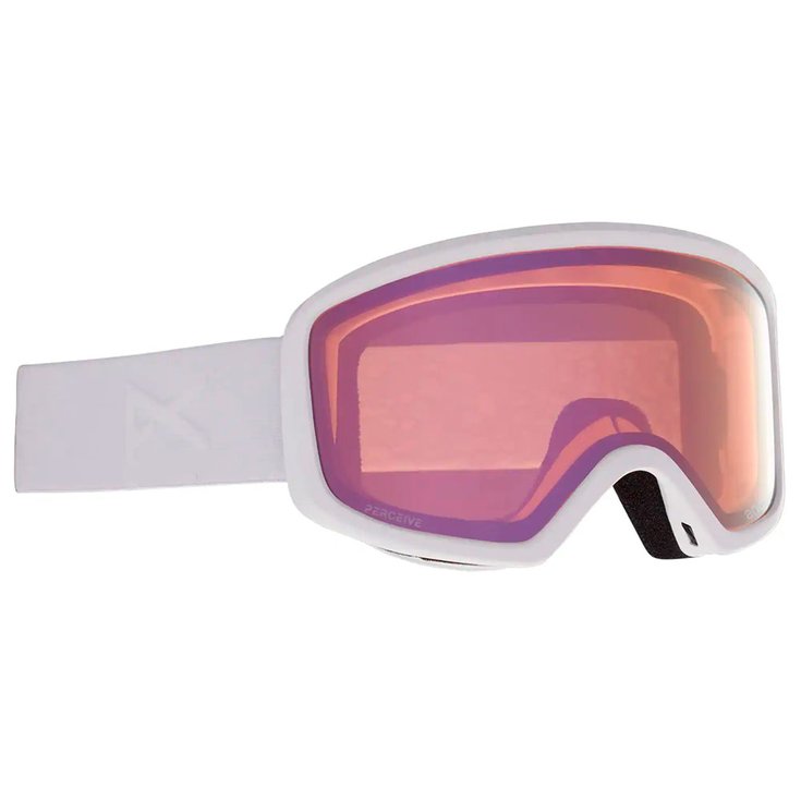Anon Masque de Ski Deringer MFI White Perceive Cloudy Pink + Amber Présentation