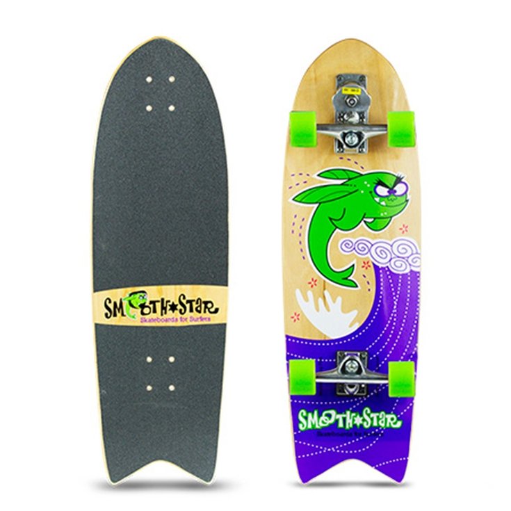 Smoothstar Skate Surfskate Smoothstar Flying Fish - Green - 32'' - Sans 