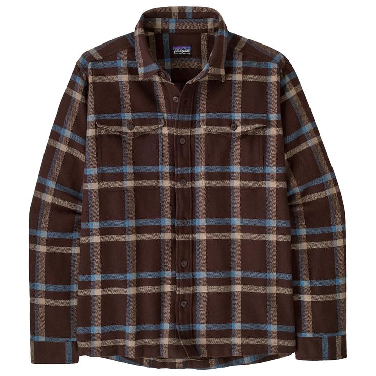 Patagonia Chemise Fjord Flannel Crossing Den Brown Présentation