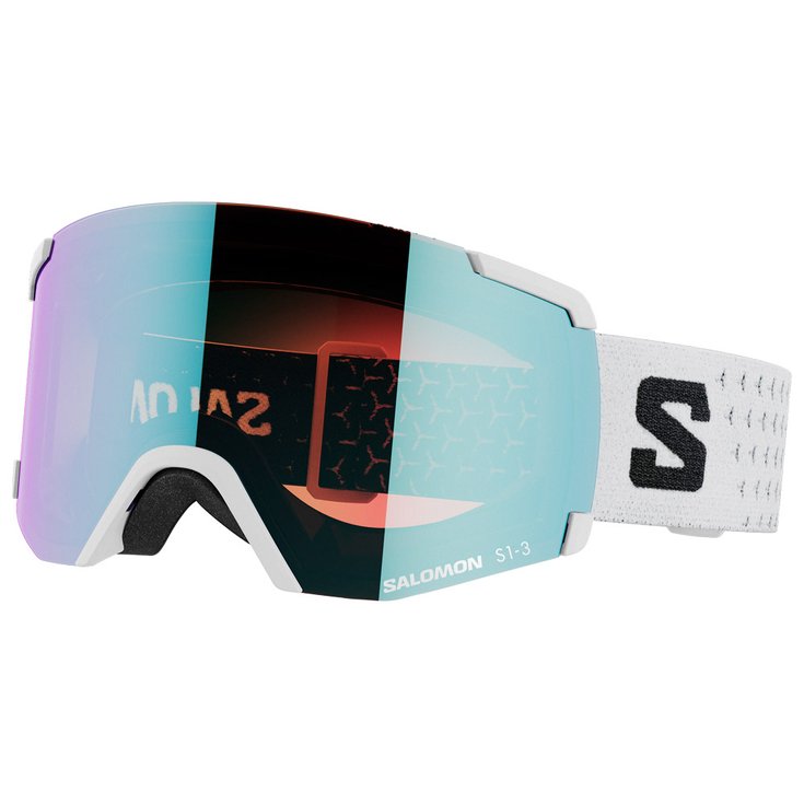 Salomon Masque de Ski S/View White Photo Blue Présentation