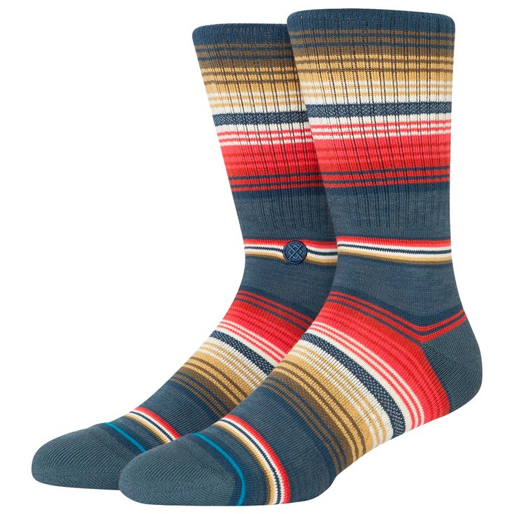 Stance Chaussettes Stripes Socks Southbound Navy Présentation