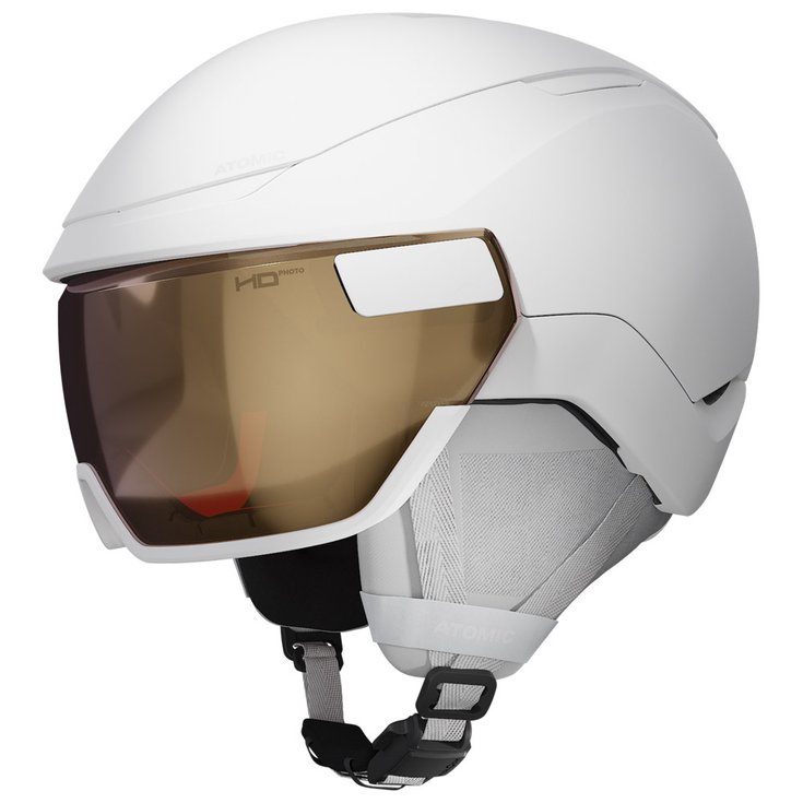 Atomic Casque visière Revent Gt Amid Visor Hd Photo White Heather Amber Gold Présentation