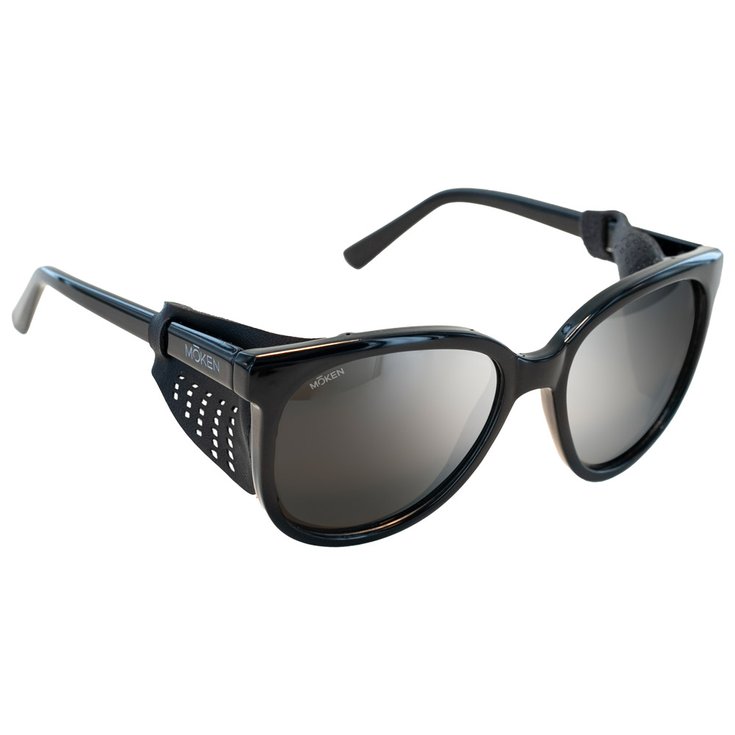 Moken Vision Lunettes de soleil Lina Black Grey Silver Cat.4 Summit Master Présentation