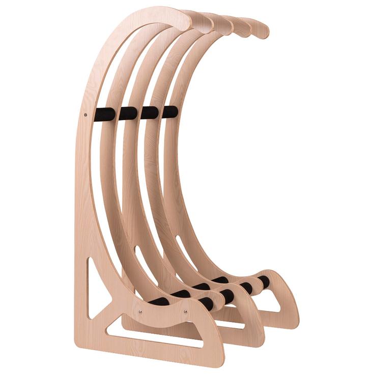 Surf Logic Système portage Surf Wooden Free Standing Surfboard Rack Présentation