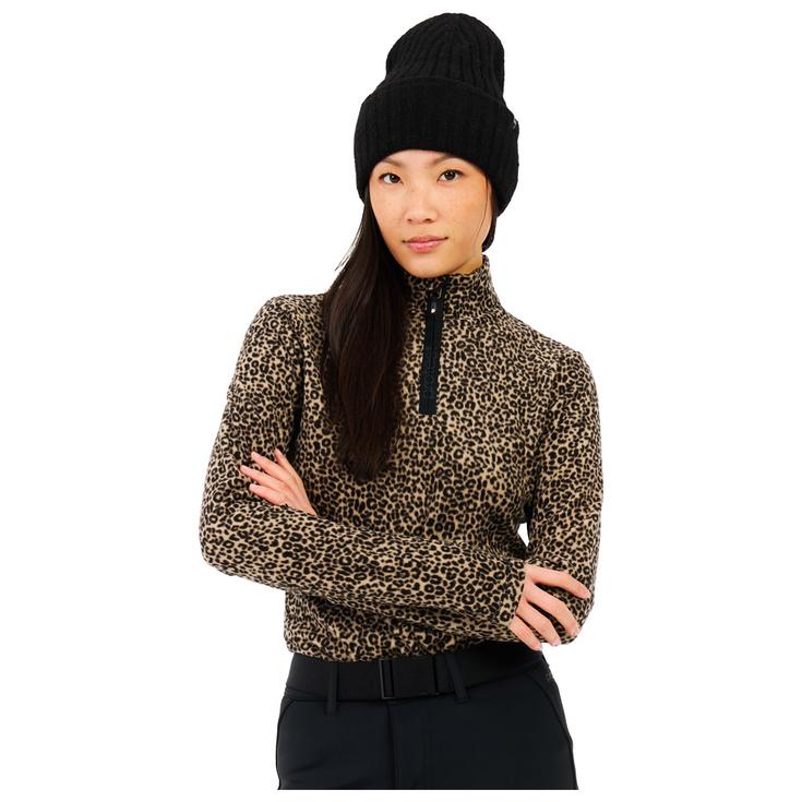 Protest Polaire PrtRefuzzy 1/4 Zip Active Top True Black Présentation