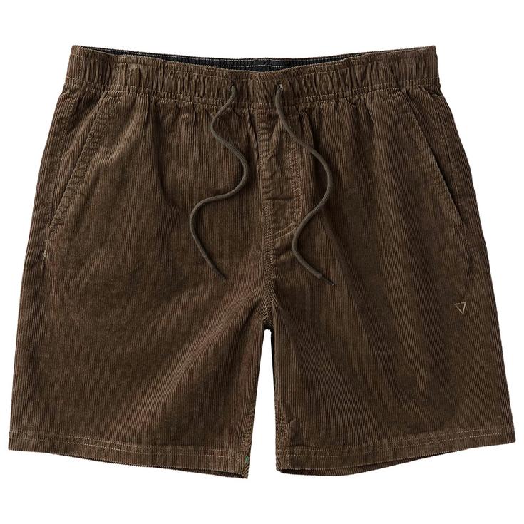 Vissla Short No See Ums Cord Eco 17" Elastic Dark Earth Présentation