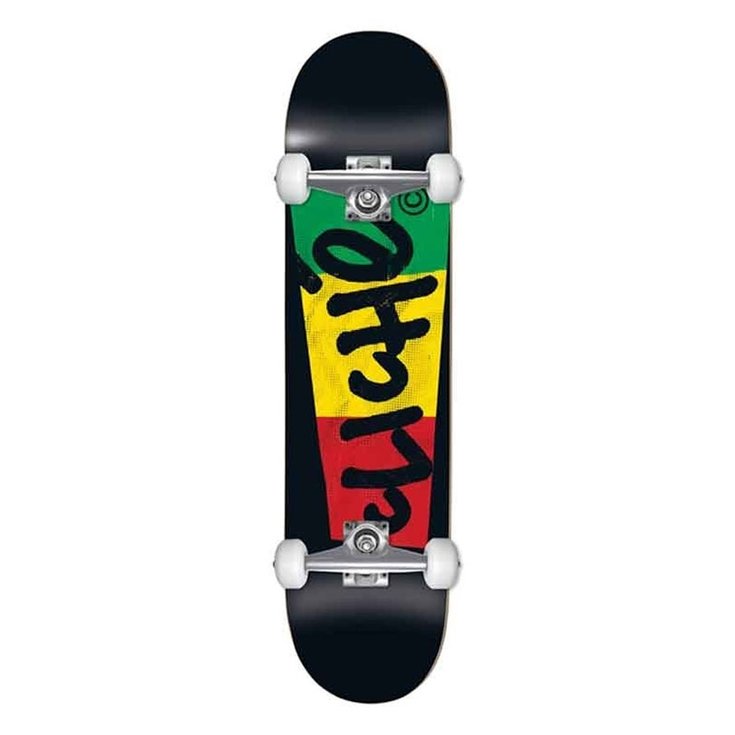 Cliché Skate Skateboard Cliché - Complete Block Rasta - 7.5" - Sans Dos