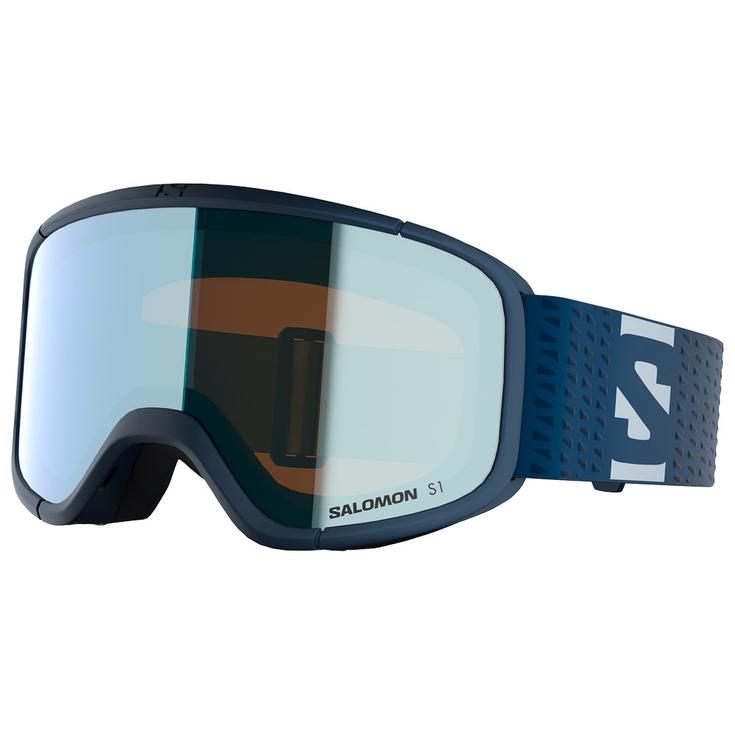 Salomon Masque de Ski Aksium 2.0 S Dress Blue Multilayer Light Blue Présentation
