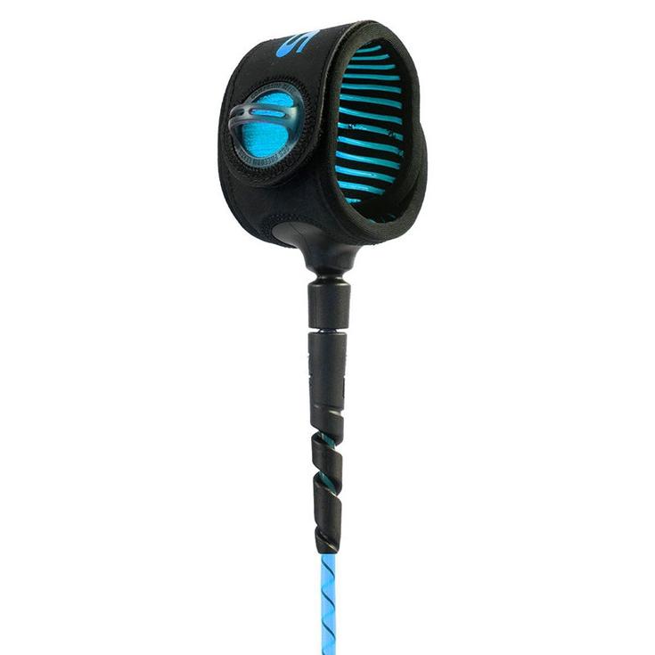 Fcs Leash Surf Freedom Helix Comp Blue Black Profil