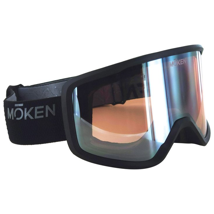 Moken Vision Masque de Ski Two Black Silver Pink Flash Silver Présentation