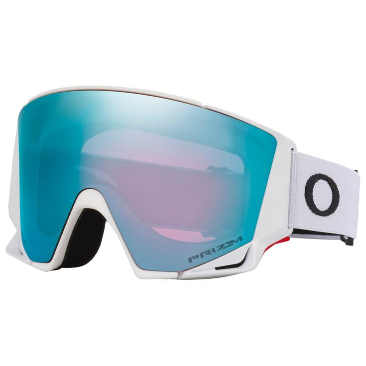 Oakley Masque de Ski Flow Scape M Matte White Prizm Sapphire Iridium + Prizm Iced Iridium Présentation
