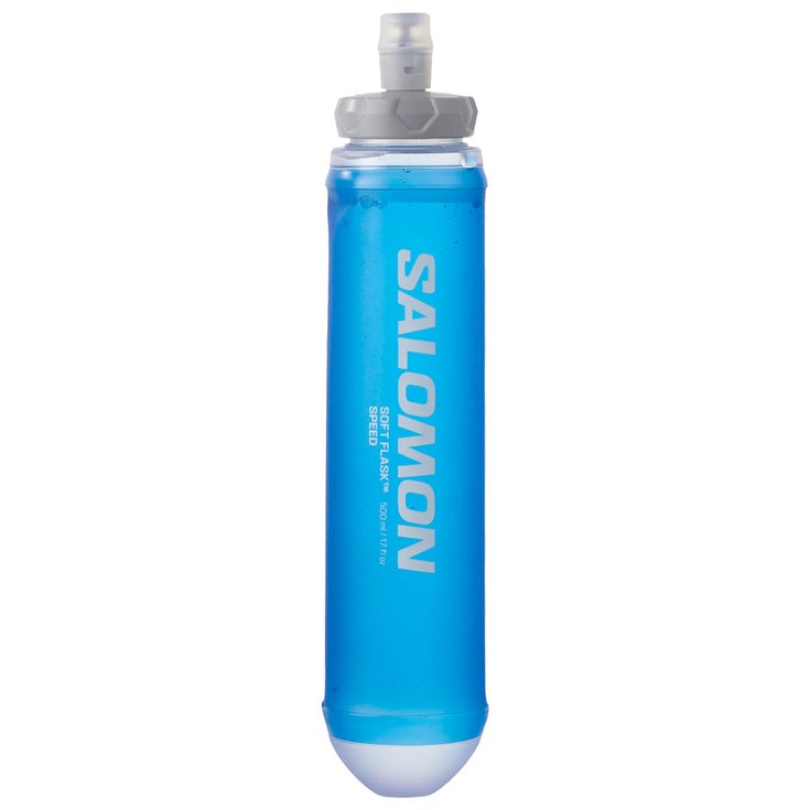 Salomon Gourde Soft Flask 500ml 17Oz Speed 42mm Clear Blue Présentation