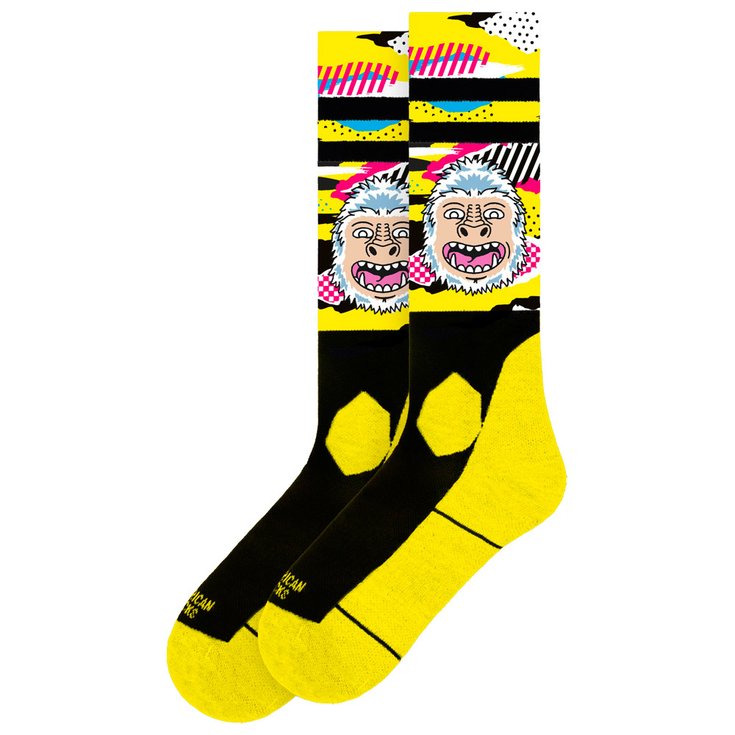 American Socks Chaussettes Knee High Snow Yeti Présentation