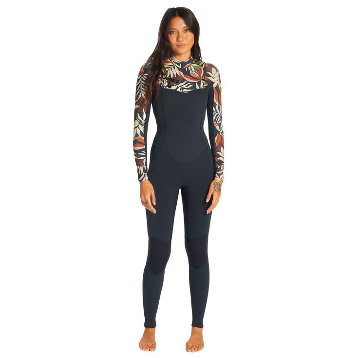 Billabong Combinaison Intégrale Salty Dayz 4/3 Front Zip Night Tropic Présentation