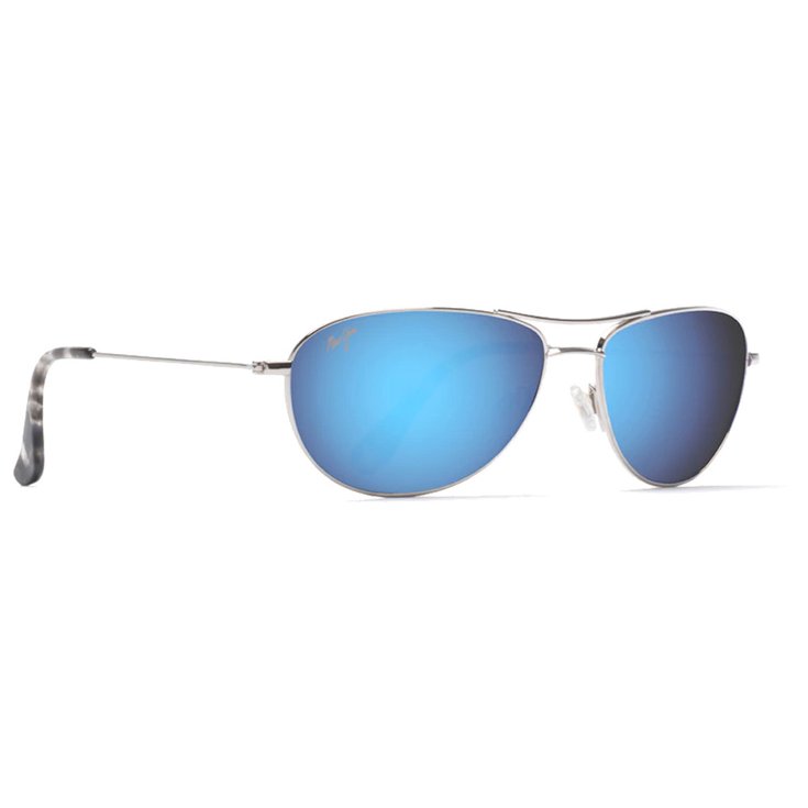 Lunettes de soleil Maui Jim Baby Beach Silver Blue Hawaii Mauipure Ete 2024 Glisse proshop