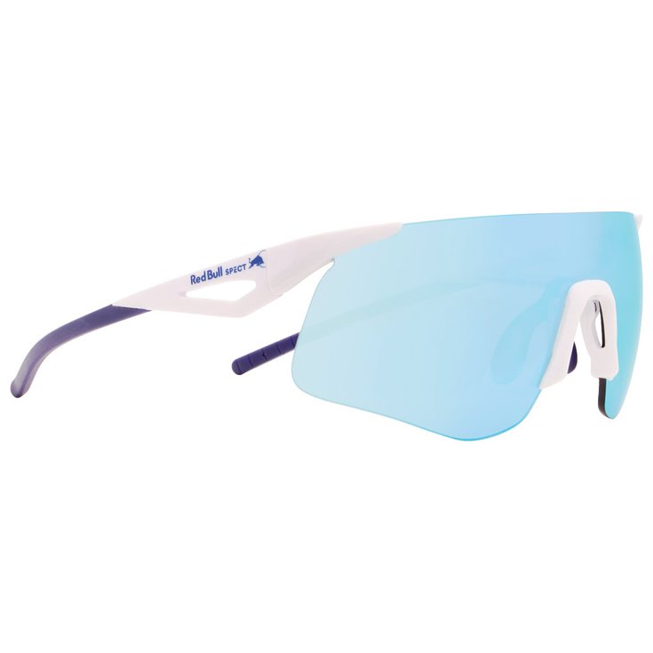 Red Bull Spect Lunettes de soleil Mark White Smoke With Blue Mirror Présentation