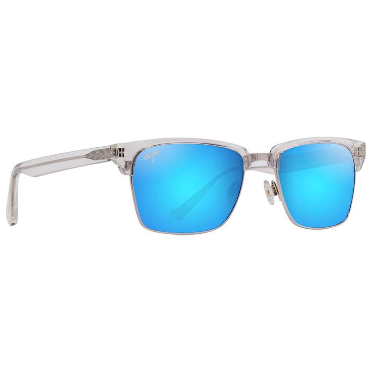 Maui Jim Lunettes de soleil Kawika XL Shiny Crystal Maui Pure Blue Hawaii Présentation