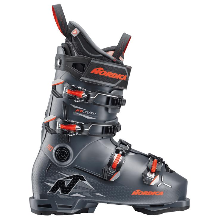 Nordica Chaussures de Ski Pro Machine 3 110 GW Dark Grey Black Red Côté