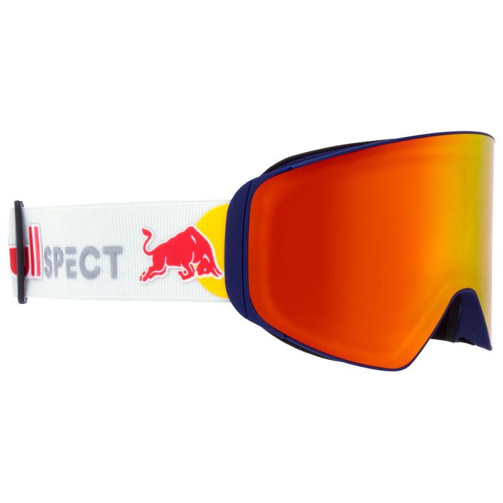 Red Bull Spect Masque de Ski Jam Matt Blue White Brown Red Mirror + Cloudy Snow Présentation