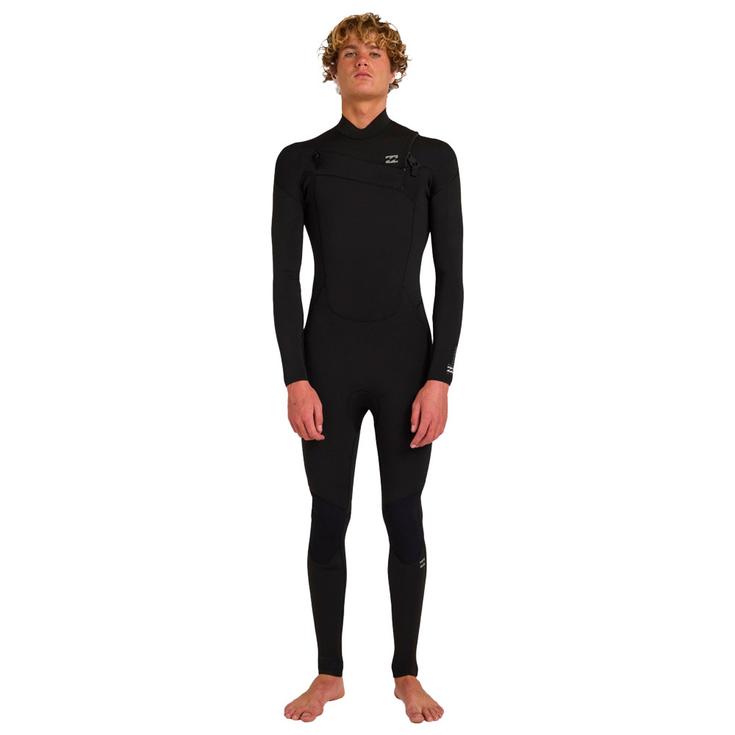 Billabong Combinaison Surf 5/4 Absolute Core Chest Zip Black Présentation