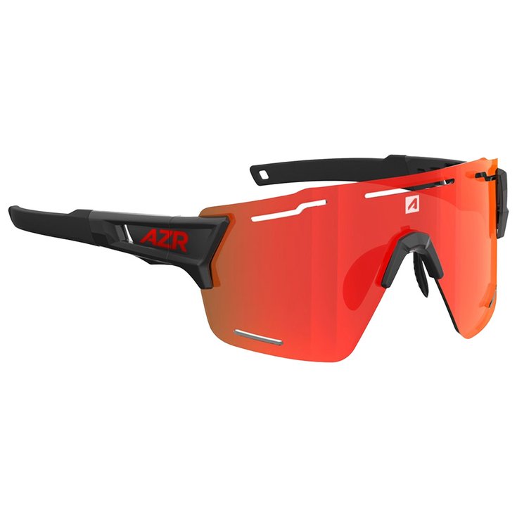 AZR Lunettes de soleil Aspin 2 Rx Noire Vernie Multicouche Rouge Présentation