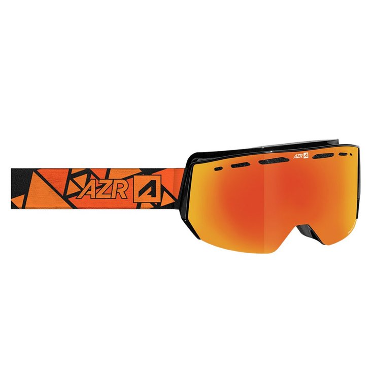 AZR Masque de Ski Sonic Jr Noir Full Orange Multicouche Présentation