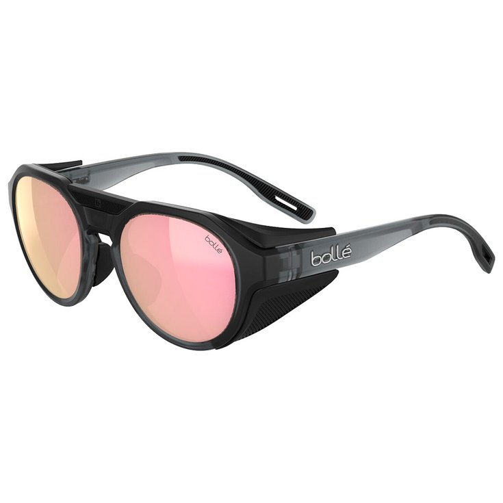 Bollé Lunettes de soleil Ascender Grey Frost Brown Pink Polarized Présentation