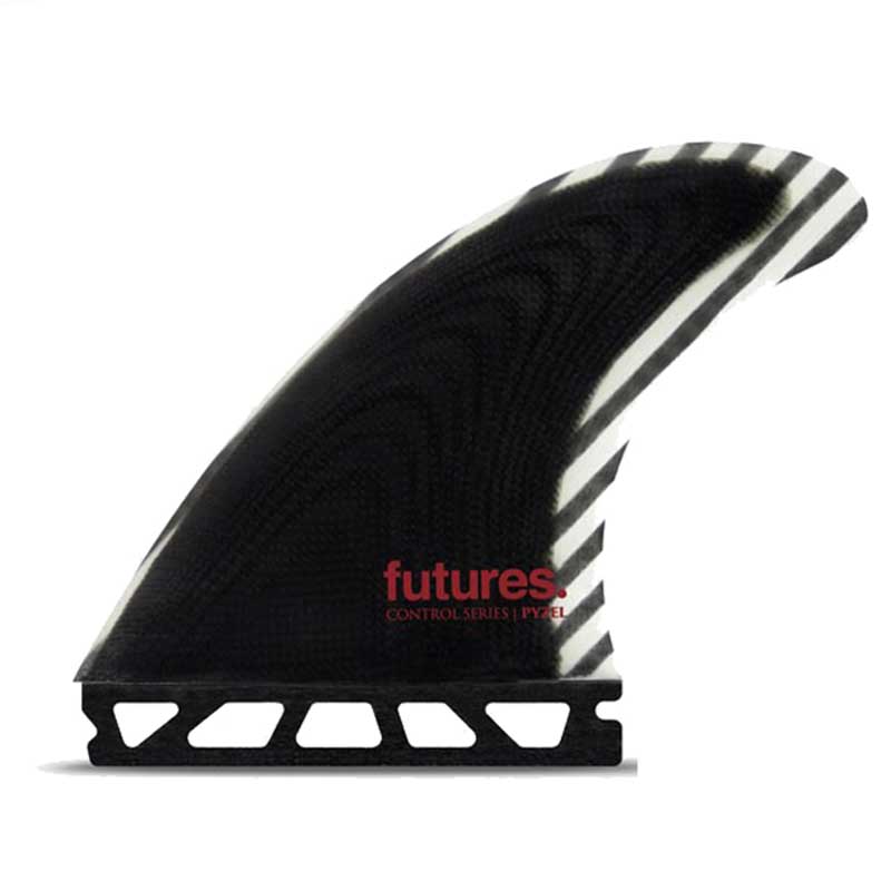 Futures Fins Ailerons Surf Control series - Pyzel Black/White Thruster 