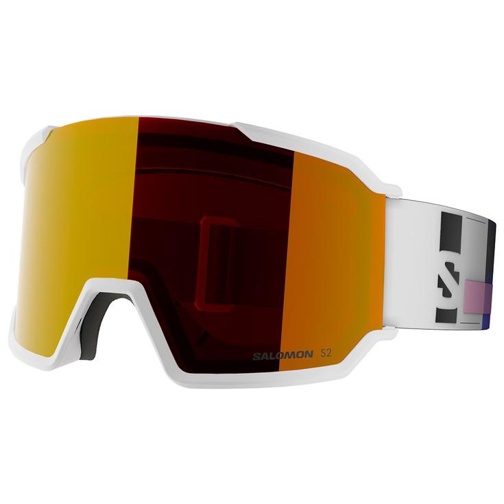 Salomon Masque de Ski S/View 3 White Addikt Multilayer Mid Red Présentation