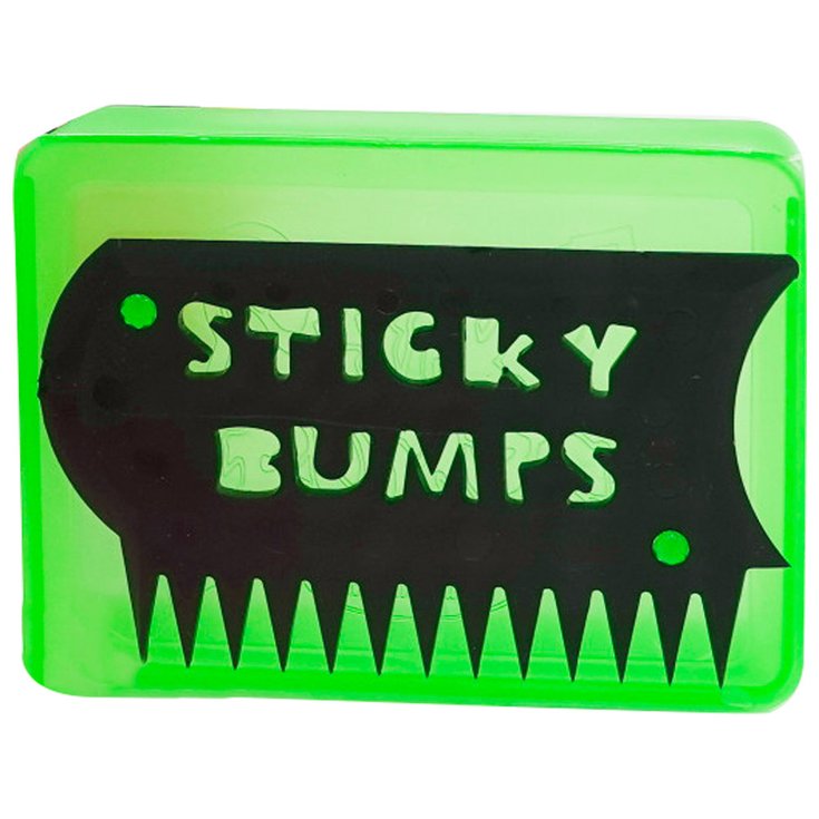 Sticky Bumps Wax Boite à Wax + Peigne Green Présentation