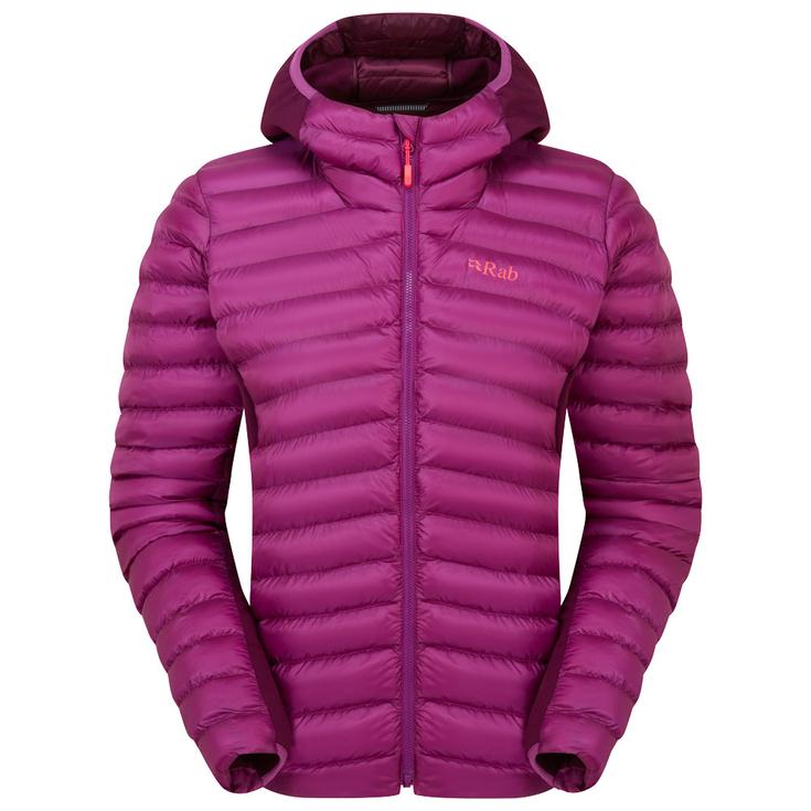 RAB Doudoune Cirrus Flex Hoody W Plum Mulberry Présentation