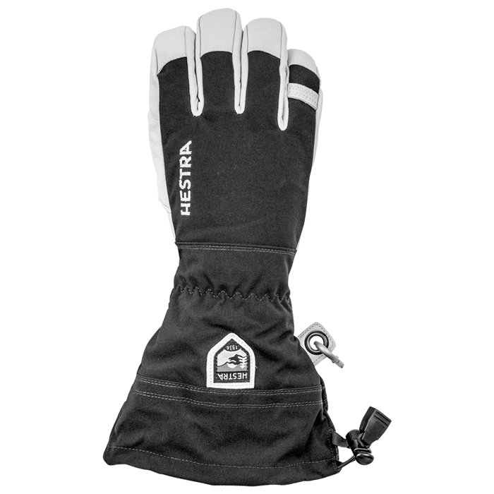 Hestra Gant Army Leather Heli Ski Glove Black Présentation