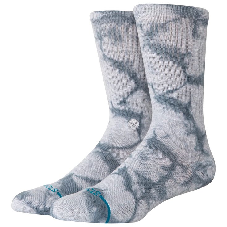 Stance Chaussettes Icon Socks Dye Crew Grey Présentation